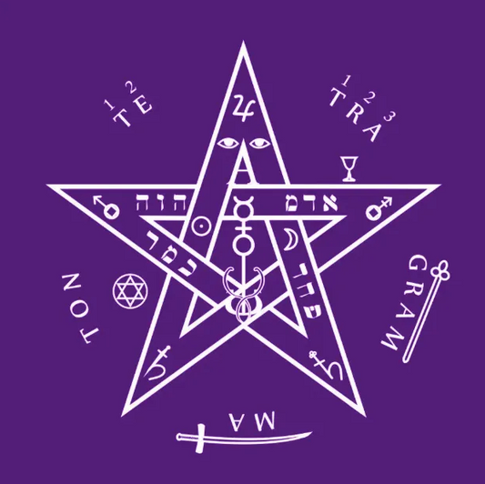 Toalha para Altar e Tarô Tetragrammaton (70x70cm)