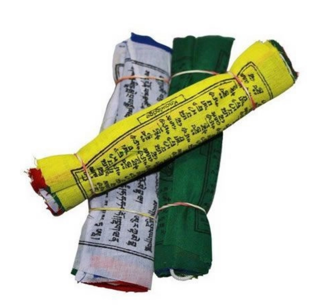 Cordão com Bandeiras Tibetanas de Orações P (11cm)