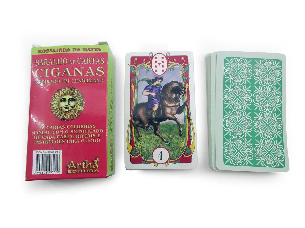 Baralho Cigano Lenormand com 36 Cartas
