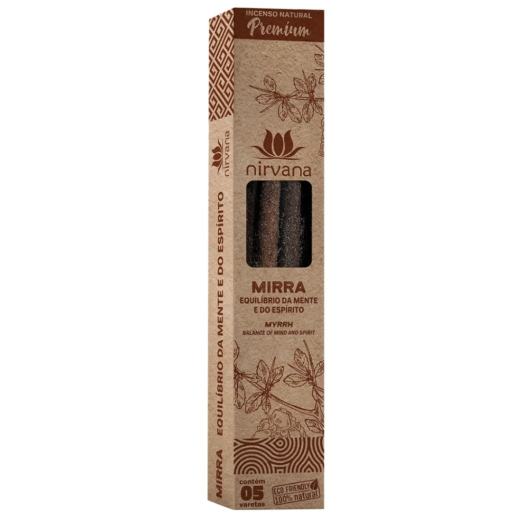 Incenso Natural Mirra Linha Premium (5 Varetas)