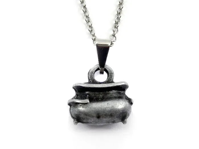 Gargantilha Caldeirão de Bruxa com Corrente