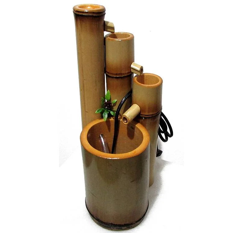 Fonte de Água em Bambu com 3 Quedas (30cm)