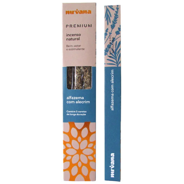 Incenso Natural Alfazema com Alecrim Linha Premium (5 Varetas)