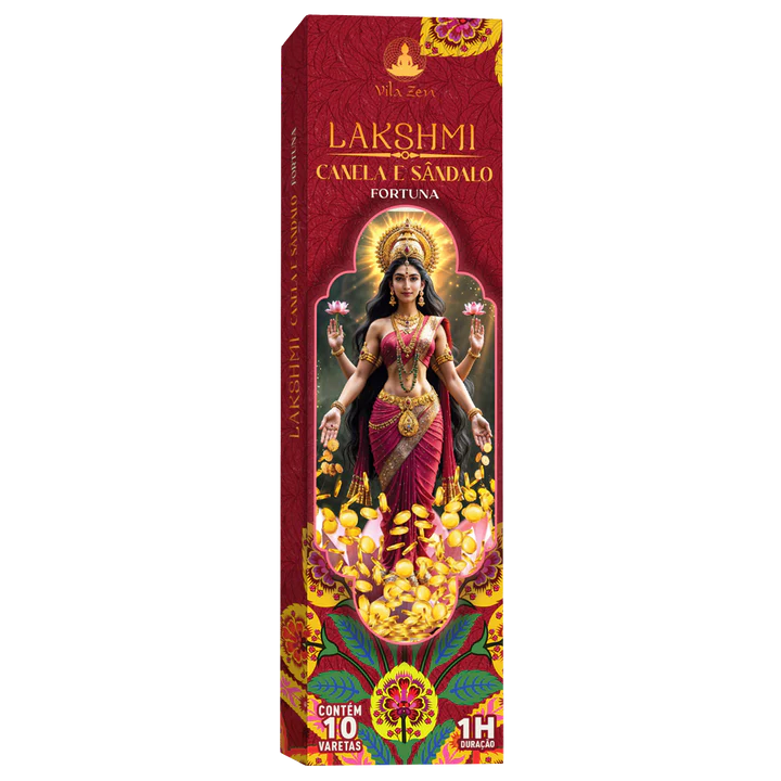 Incenso Natural Vila Zen Deuses Hindus (Lakshmi)