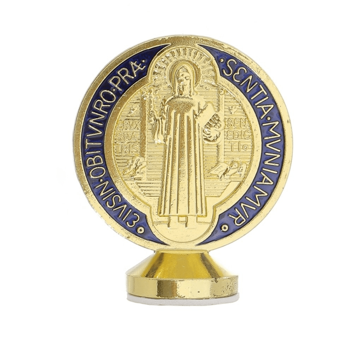 Medalha de São Bento com Base em Metal (6cm)