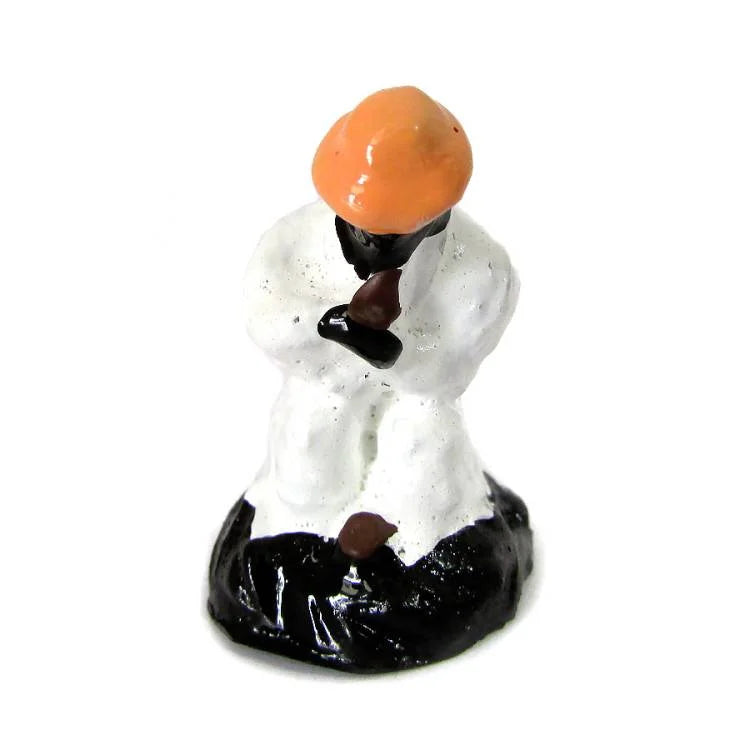 Estátua Mini Orixá Preto Velho em Resina (5cm)