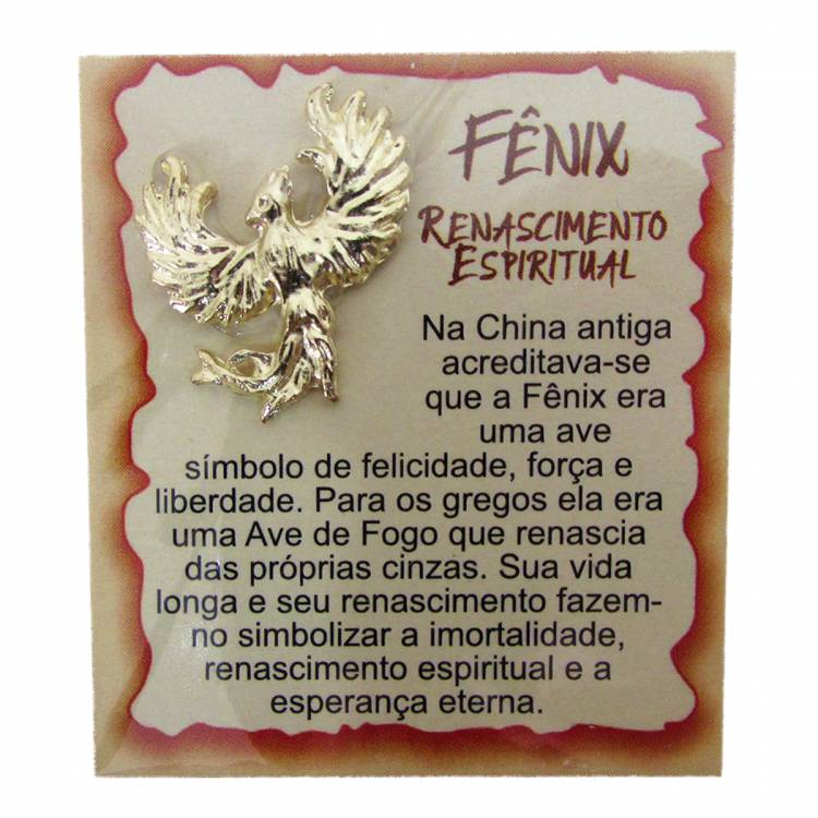 Mini Talismã da Sorte Fênix (Renascimento Espiritual)