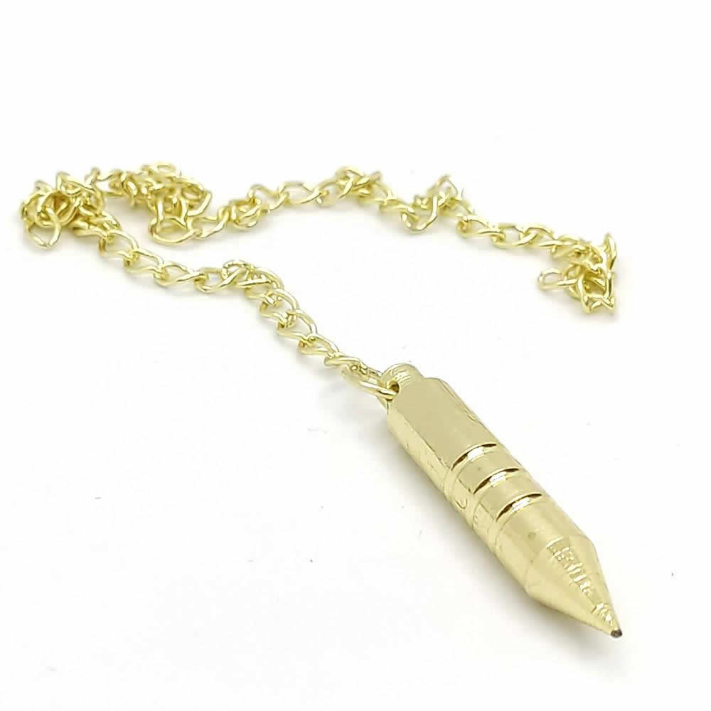 Kit Pêndulo para Radiestesia e Radiônica (Dourado)