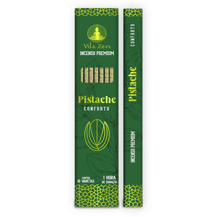 Incenso de Pistache Vila Zen Premium (Conforto e Equilíbrio)