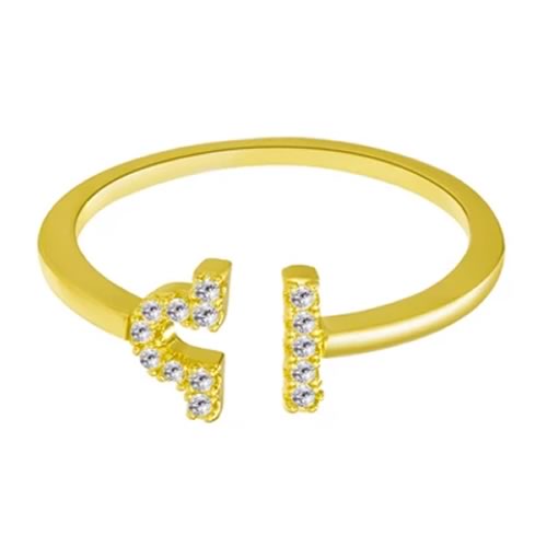 Anel Signo Libra com Cristal (2cm)