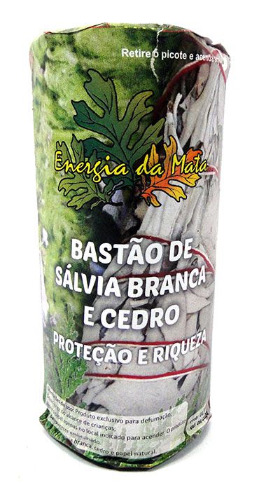 Bastão de Sálvia Branca e Cedro (25g)