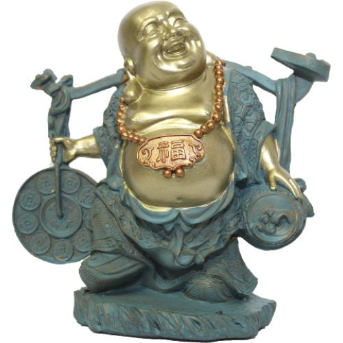 Buda da Prosperidade e Felicidade em Resina (20cm)