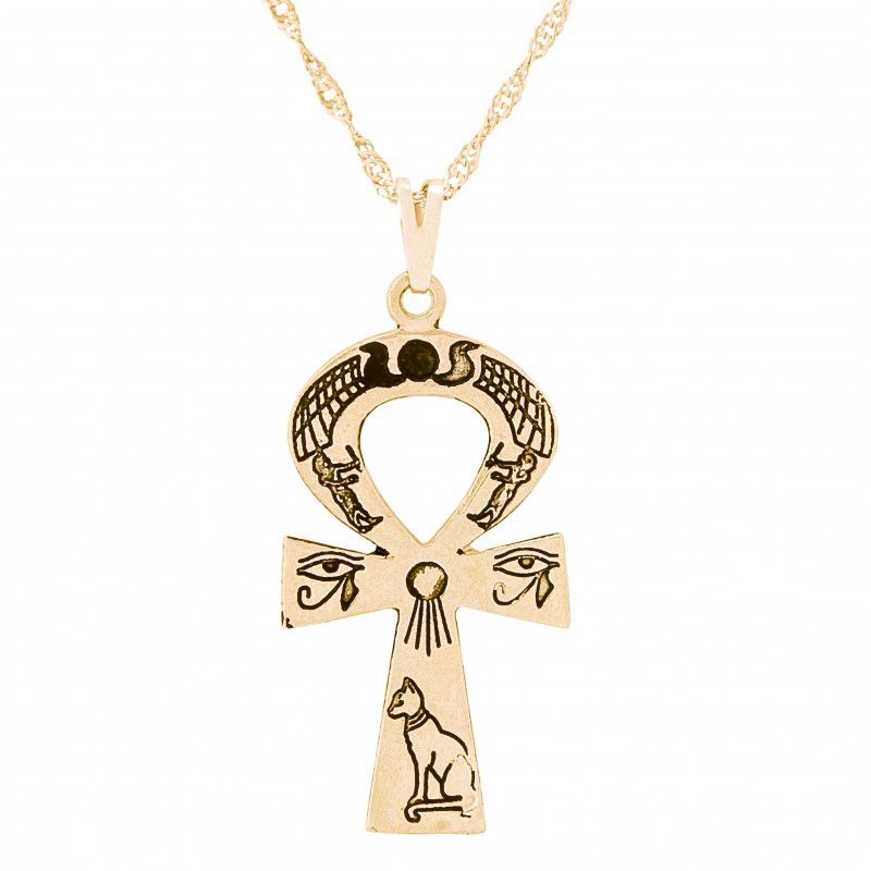 Gargantilha Cruz Ansata Egípcia (31mm)