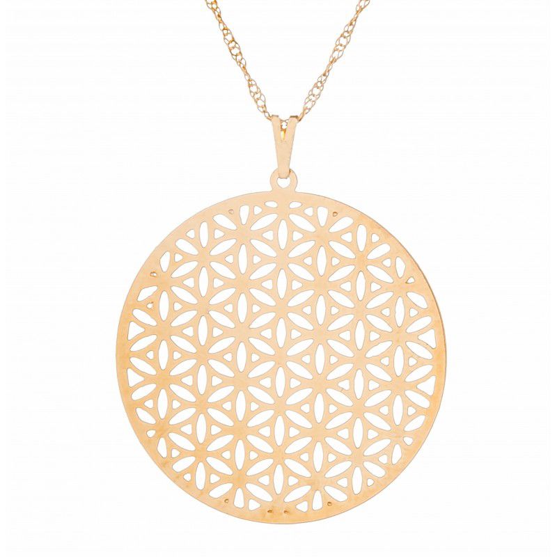 Gargantilha Flor da Vida (35mm)