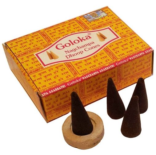 Incenso Cone de Massala Goloka Nag Champa