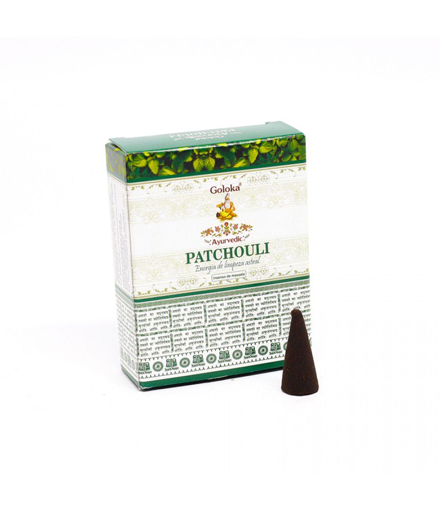 Incenso Cone Goloka Ayurvedic (Energia de Limpeza Astral) Patchouli