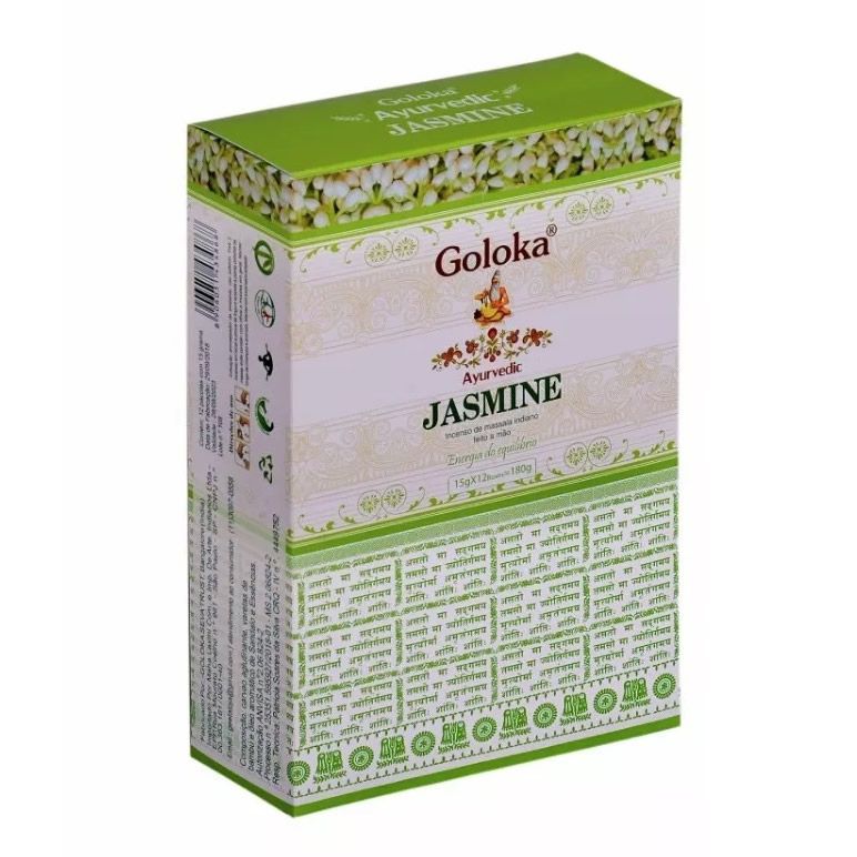 Incenso Cone Goloka Ayurvedic (Energia do Equilíbrio) Jasmim
