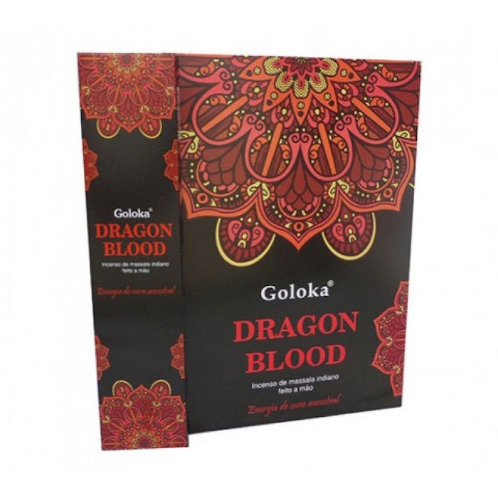 Incenso de Massala Indiano Goloka Dragon Blood (Energia de Cura Ancestral)