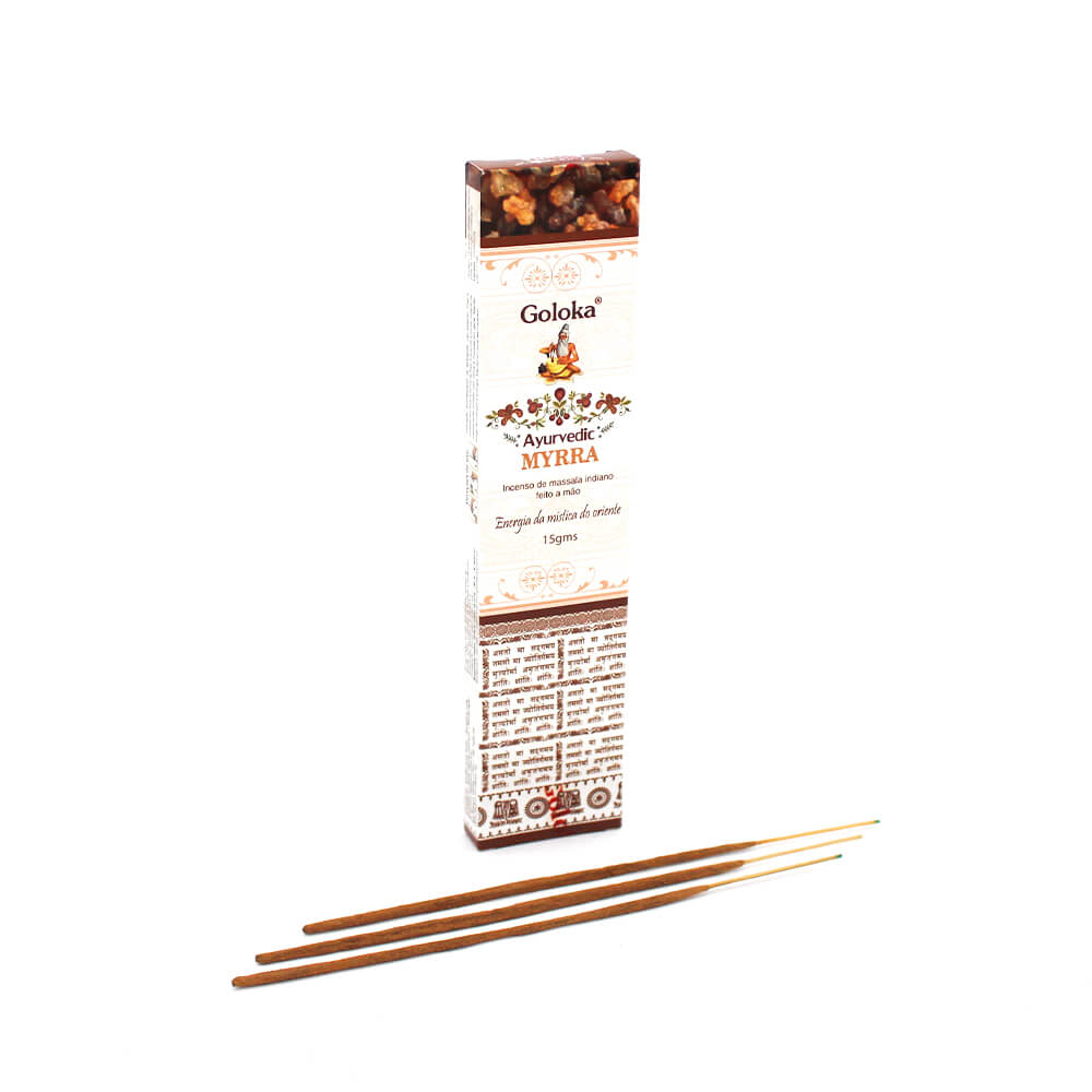 Incenso Goloka Massala Ayurvedic Mirra (Energia da Mística do Oriente)