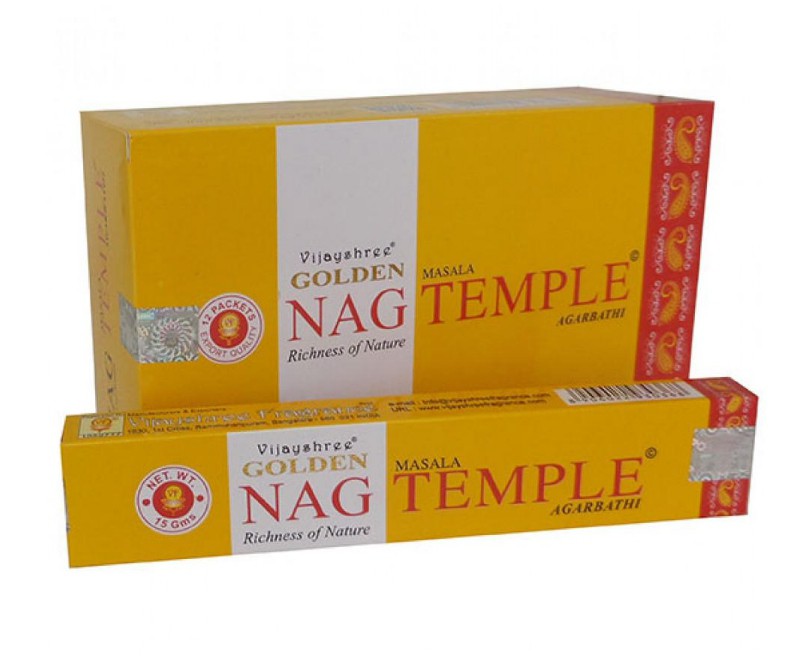 Incenso Indiano de Massala Golden Nag Temple