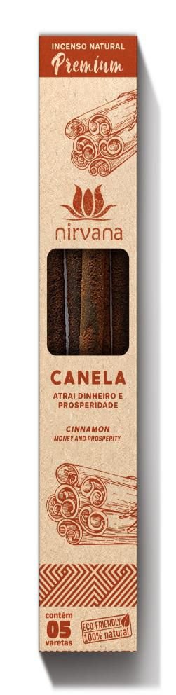 Incenso Natural Canela Linha Premium (5 Varetas)