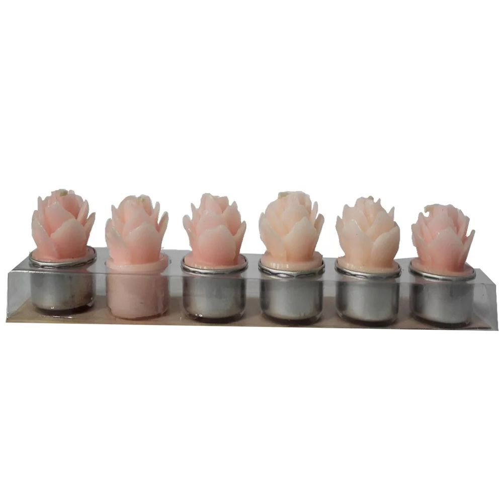 Kit com 6 Velas Aromatizadas (Rosas)