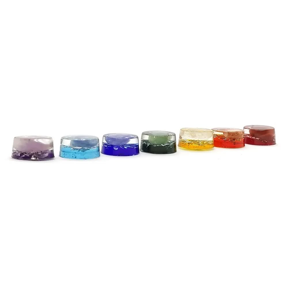 Kit de Mini Orgonite dos Sete Chakras