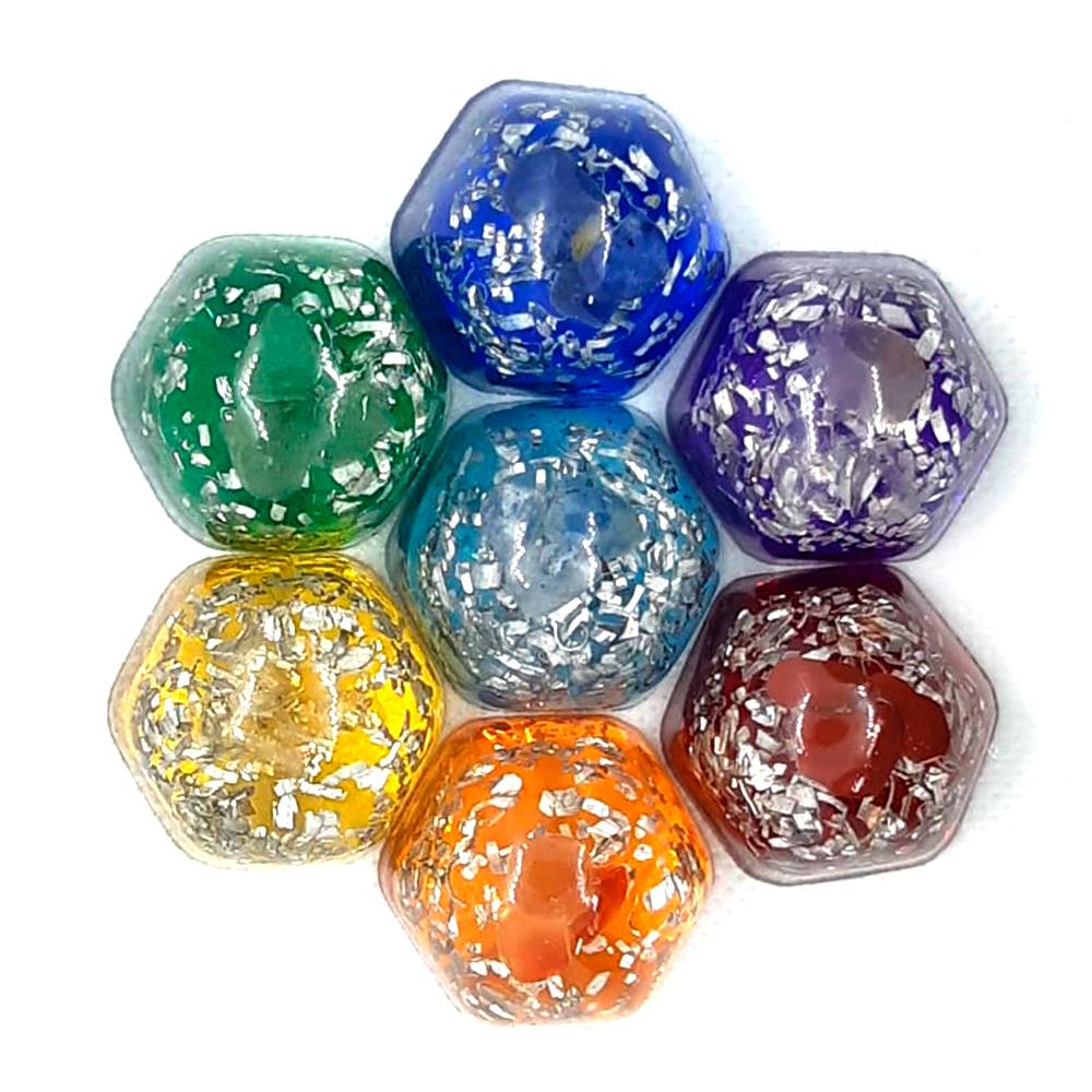 Kit de Orgonite dos Sete Chakras