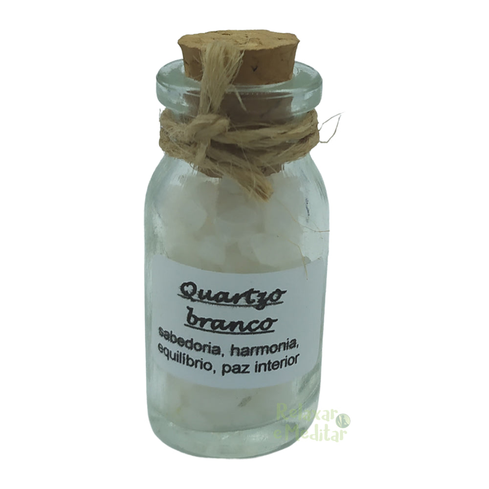 Mini Garrafa com Cristais (Quartzo Branco)