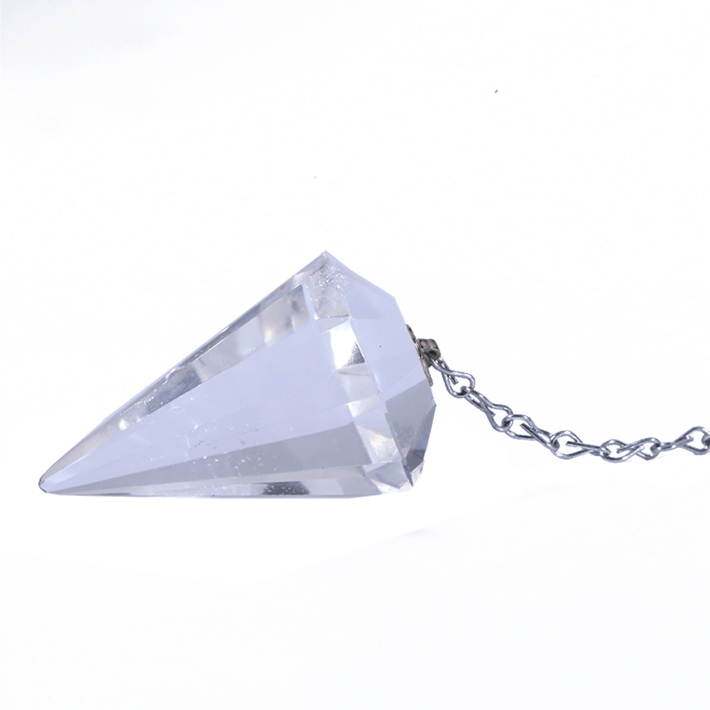 Pêndulo Facetado Cristal