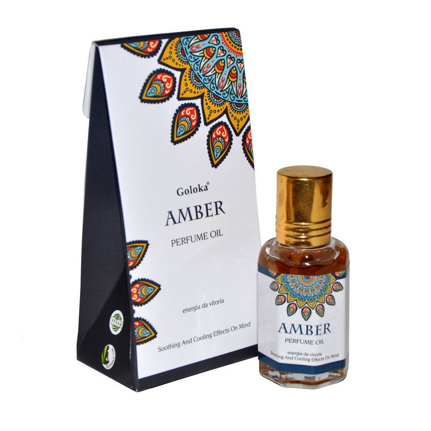 Perfume Indiano Goloka Âmbar (10ml)