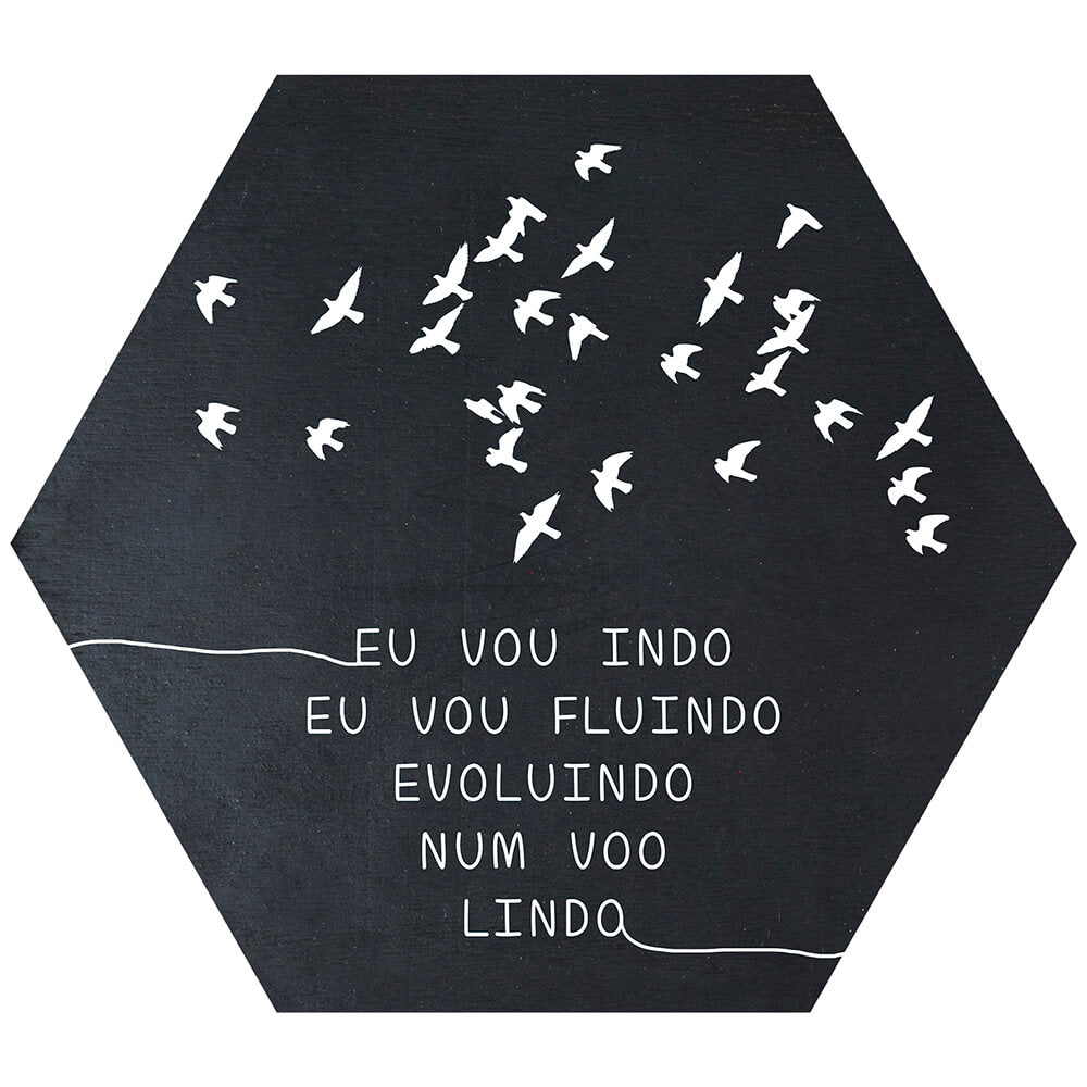 Placa Decorativa Evoluindo (25x22cm)