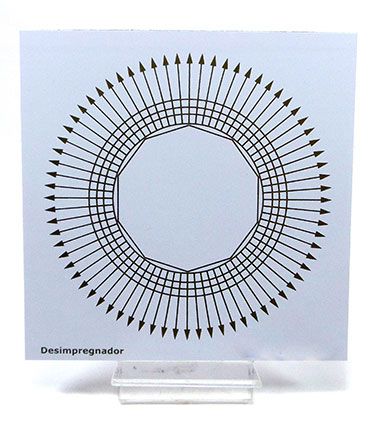 Placa Radiônica Desimpregnador (PVC)