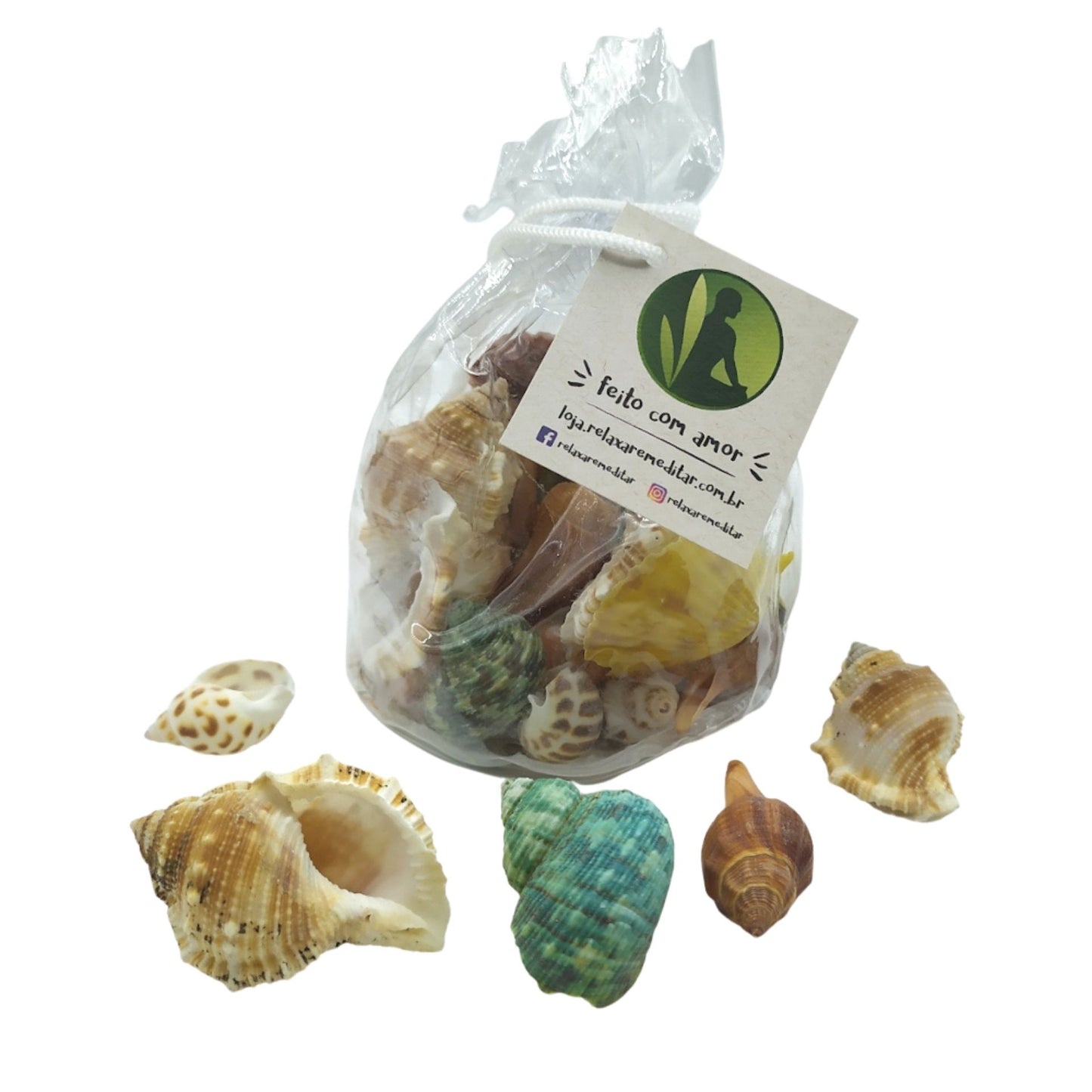Saquinho de Conchas e Caracóis do Mar (150g)