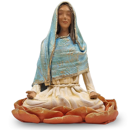 Estátua Maria Mãe de Jesus Meditando (18cm)