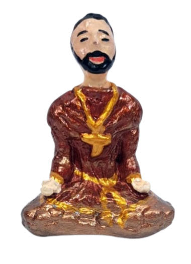 Estátua Mini São Francisco de Assis em Resina (5cm)