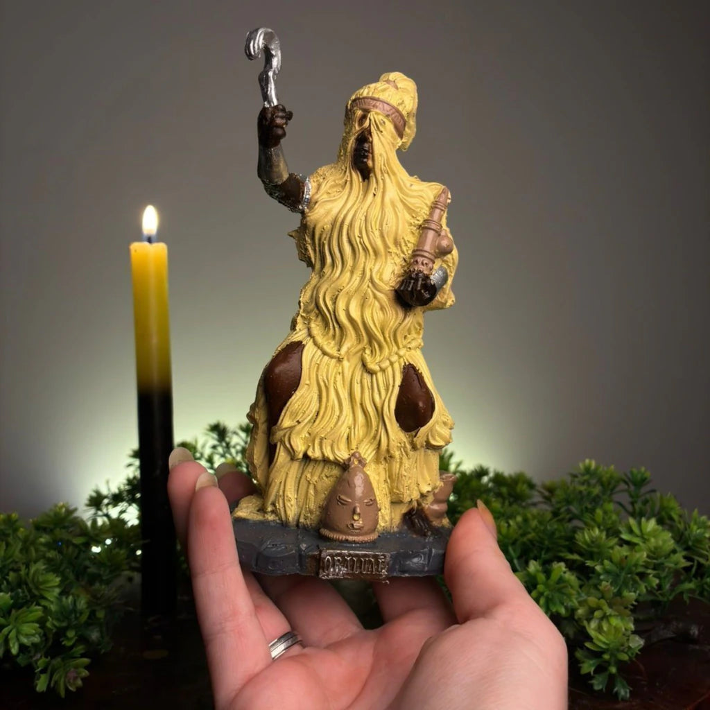 Estátua Orixá Obaluaê em Resina (14cm)