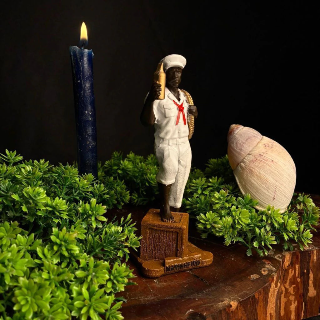 Estátua Marinheiro Umbanda em Resina (15cm)