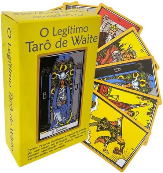 O Legítimo Tarô De Waite com 78 Cartas + Manual