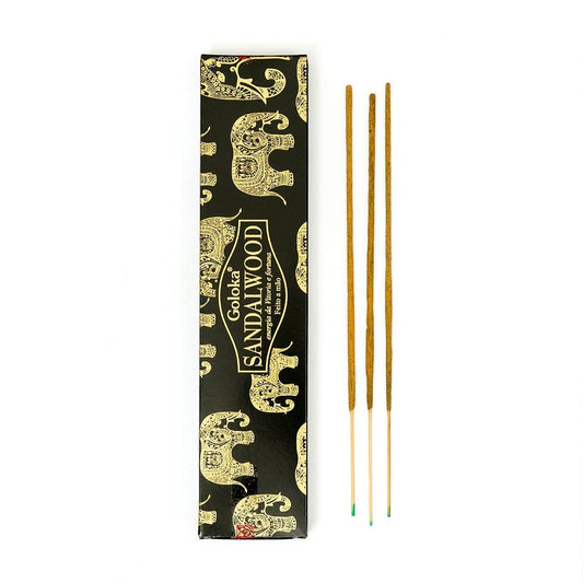 Incenso de Massala Goloka Sândalo (Energia da Vitória e Fortuna)