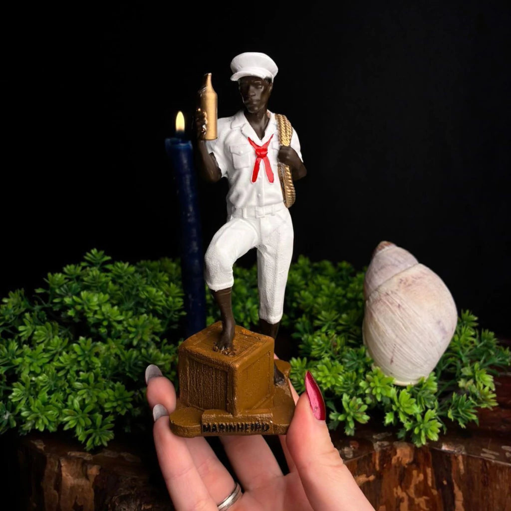 Estátua Marinheiro Umbanda em Resina (15cm)