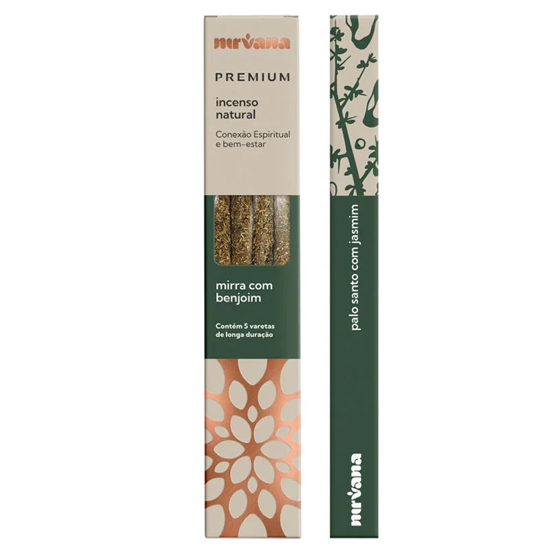 Incenso Natural Mirra com Benjoim Linha Premium (5 Varetas)