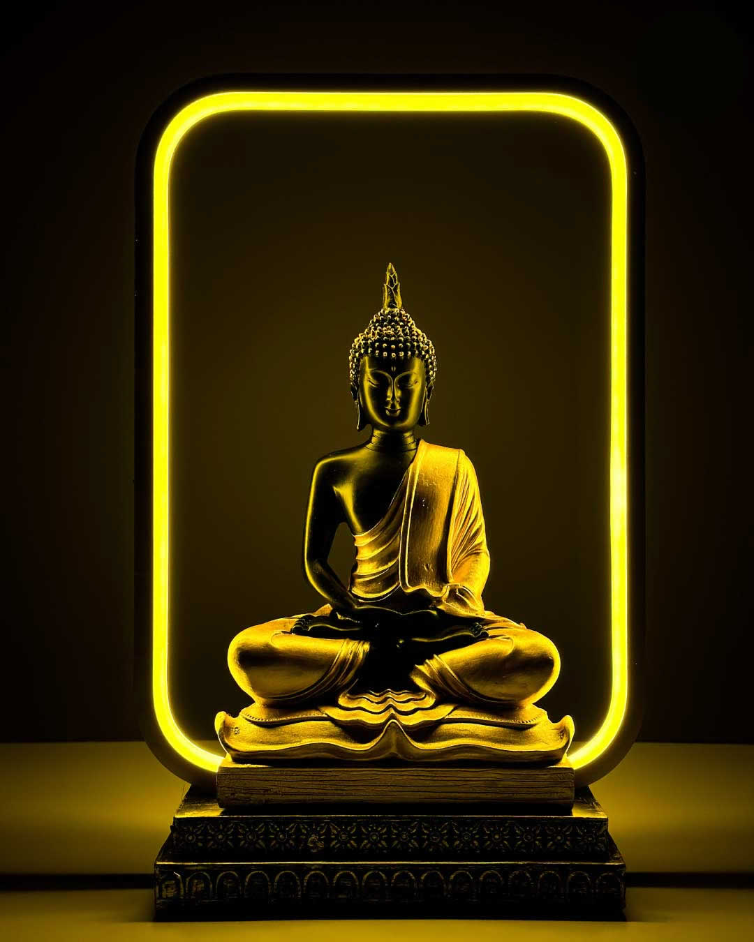 Luminária Portal da Iluminação com Estátua Buddha (LED)