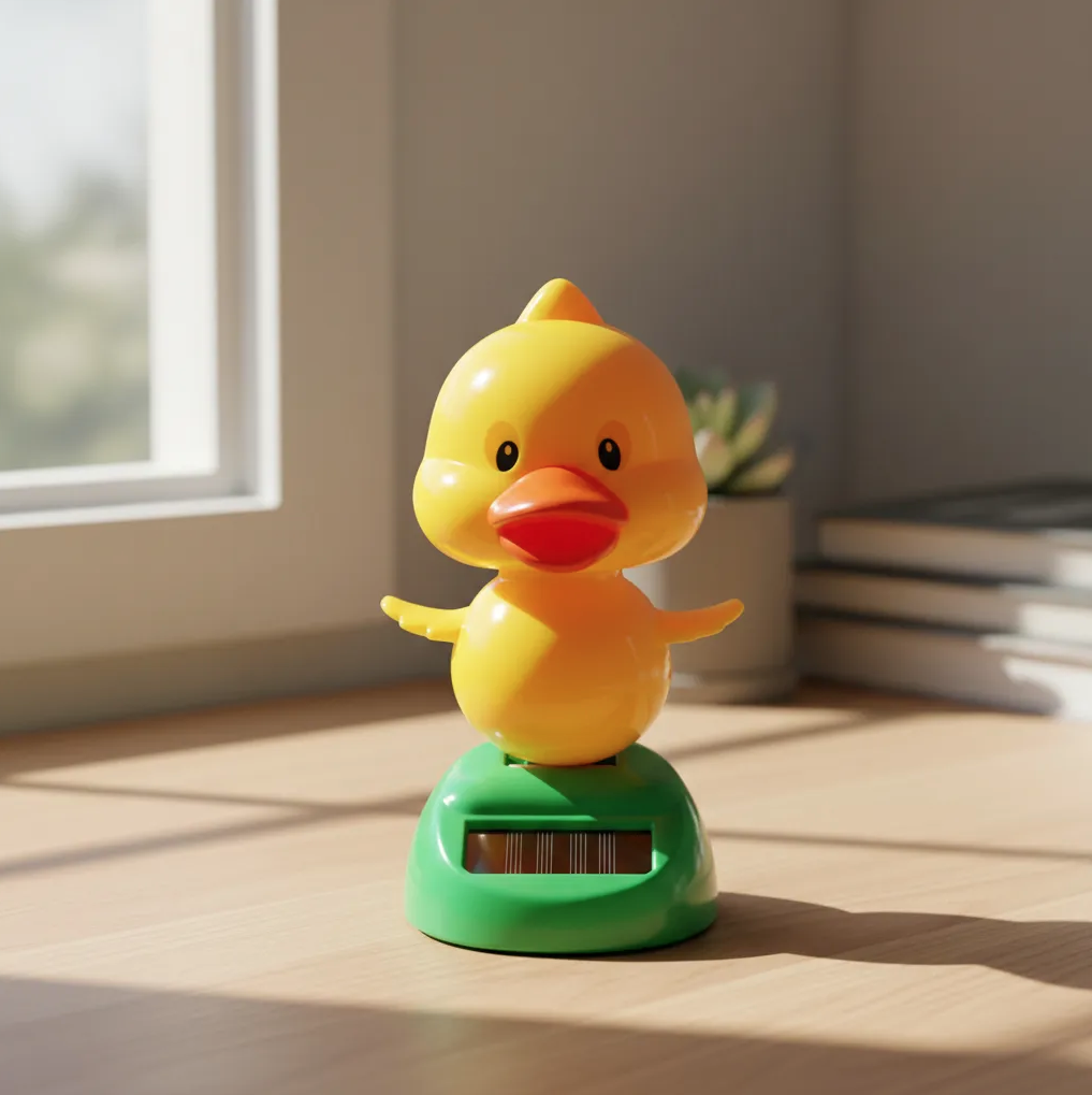 Patinho Amarelo com Movimento (Energia Solar)