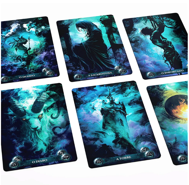Tarot Os Mistérios dos Pesadelos com 36 Cartas