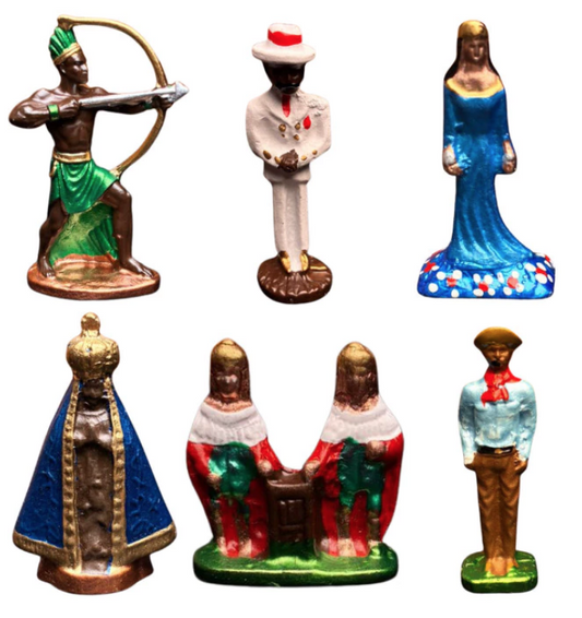 Mini Orixás e Entidades em Metal (5cm)