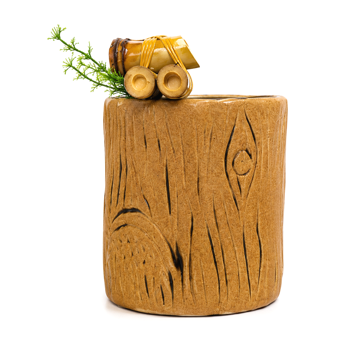 Fonte de Água em Cerâmica Tronco (17cm)