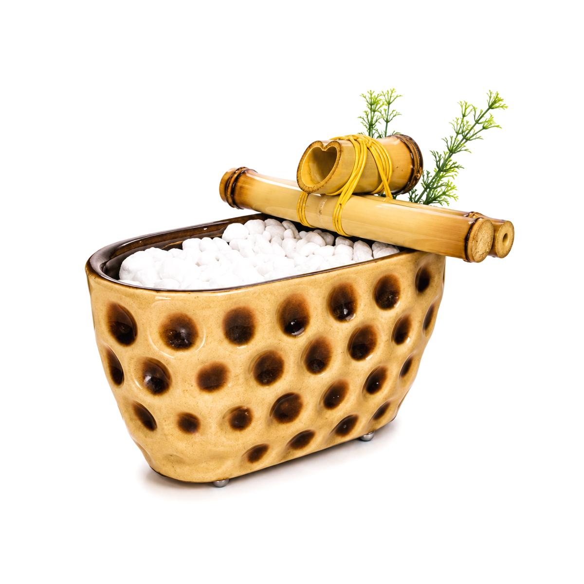 Fonte de Água em Cerâmica Retangular (17cm)