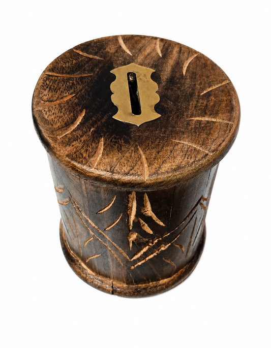 Cofrinho Indiano Redondo com Chave (10cm)