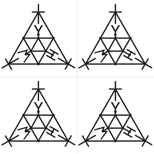 Adesivo Radiônico SCAP de 3,5cm (4 unidades)